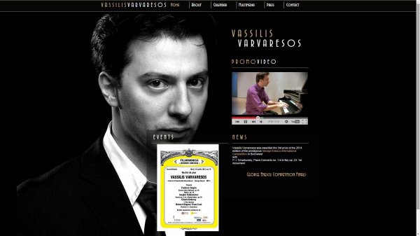 Ateneul Roman: Vassilis Varvaresos, pianistul castigator al premiului al III-lea la Concursul International 2014 `George Enescu` revine pe 14.04.2015